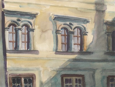 Prague; watercolor on paper, 28x38cm, 2007