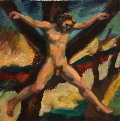 Wotan; oil on canvas, 30 x 30 cm, 2008