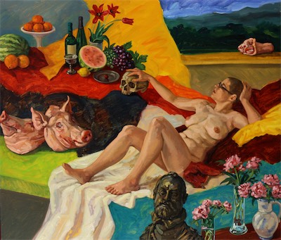 Persephone; oil on canvas, 180 x 210 cm, 2008