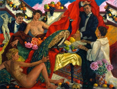 The Miracle of the Peacock; oil on canvas, 180 x 235 cm, 2001