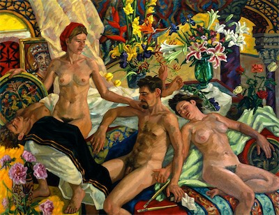 The Persecution of the Icon Painters; oil on canvas, 180 x 235 cm, 2001