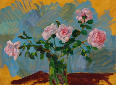 Roses, oil on board, 46 x 61 cm, 2011