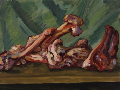 Meat and Bones IV; oil on canvas, 60 x 80 cm, 2014