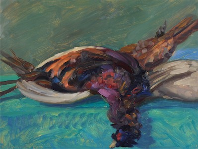 Pheasants; oil on board, 46 x 61 cm, 2011