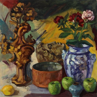 Orpheus; oil on canvas, 70 x 70 cm, 2015