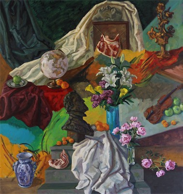 untitled; oil on canvas, 200 x 200 cm, 2015